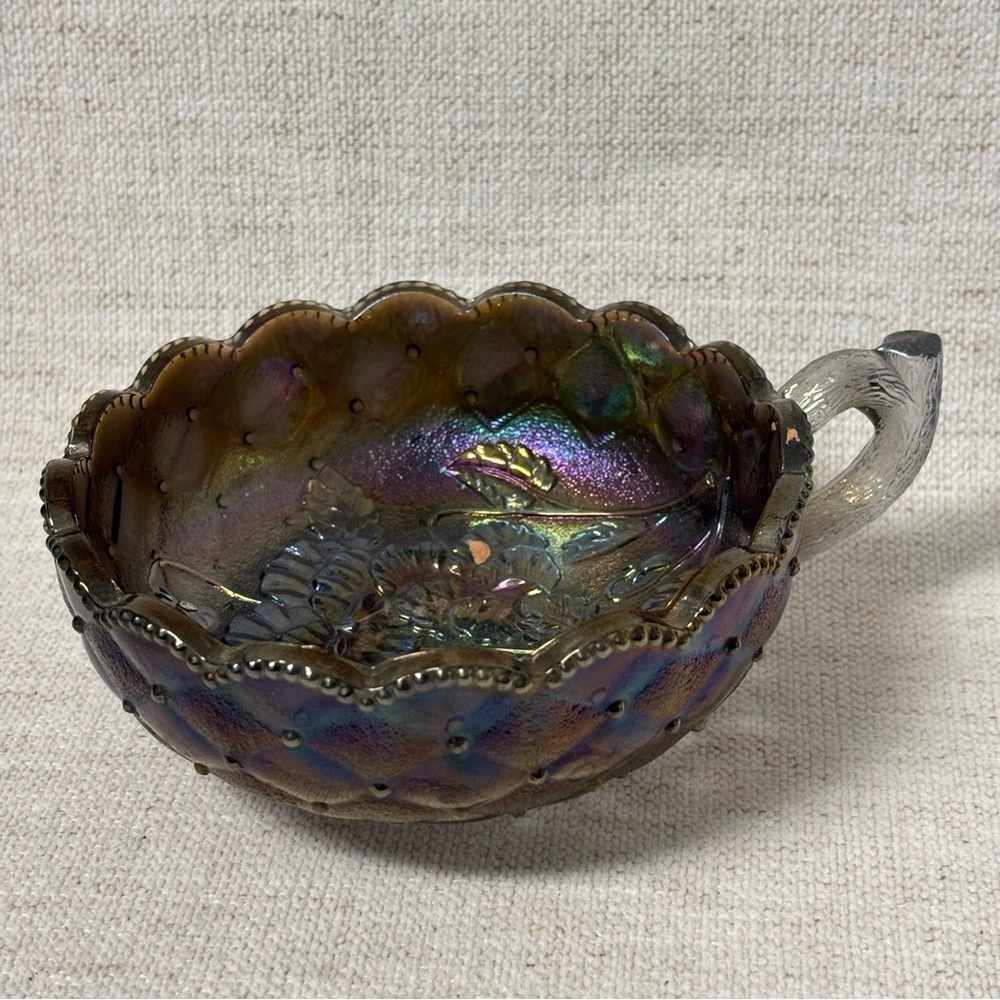 Imperial Carnival Brilliant
Purple Cup Drapery CANDY
DISH